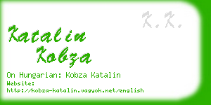 katalin kobza business card